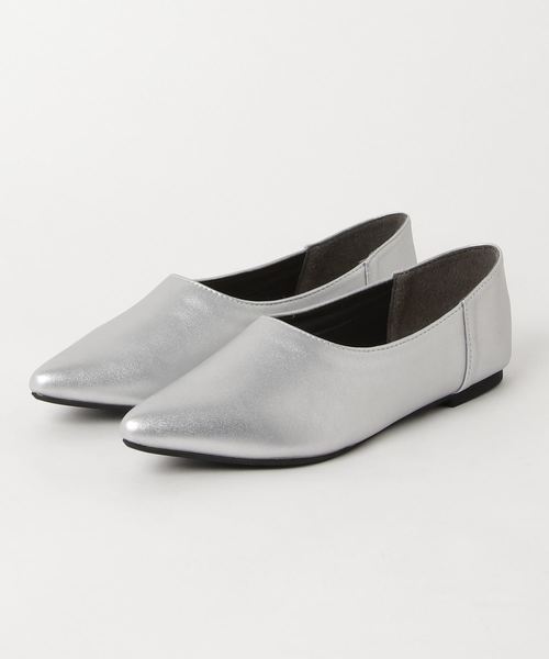 minia（ミニア）の「ポインテッドバブーシュ  [ minia ]（パンプス・レディース・ブラック/ブラウン/パイソン/グレー/シルバー/ホワイト・S/M/L/LL）」の14枚目の写真