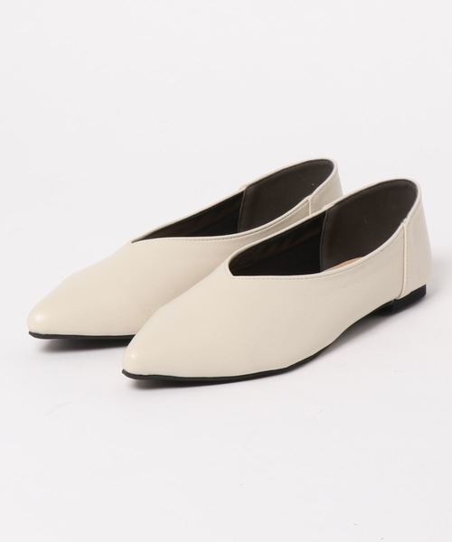 minia（ミニア）の「ポインテッドバブーシュ  [ minia ]（パンプス・レディース・ブラック/ブラウン/パイソン/グレー/シルバー/ホワイト・S/M/L/LL）」の2枚目の写真