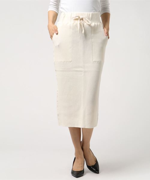 WEGO(ウィゴー)の「WEGO/ジャガードカットスリットスカート(スカート・レディース・ブラウン/杢グレー/アイボリー・FREE)」の13枚目の写真