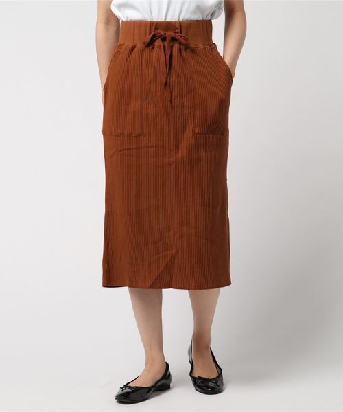 WEGO(ウィゴー)の「WEGO/ジャガードカットスリットスカート(スカート・レディース・ブラウン/杢グレー/アイボリー・FREE)」の15枚目の写真