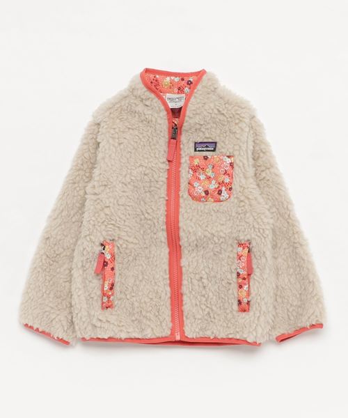 patagonia(パタゴニア)の「patagonia/パタゴニアBaby Retro-X Jacket(ブルゾン・キッズ・ベージュ/ネイビー/ピンク・4/5)」の3枚目の写真