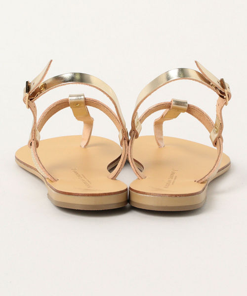 Ray BEAMS（レイビームス）の「NICOLAS LAINAS / フラット トング サンダル（サンダル・レディース・ブラック/ゴールド・38/35/36/37）」の8枚目の写真