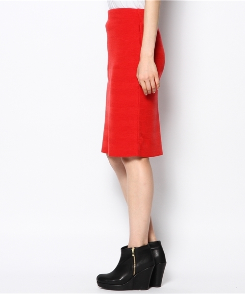 Ray BEAMS（レイビームス）の「□Ray BEAMS / ボーダー編 ニットタイトスカート（スカート・レディース・ブラック/レッド/その他1・0/1）」の4枚目の写真