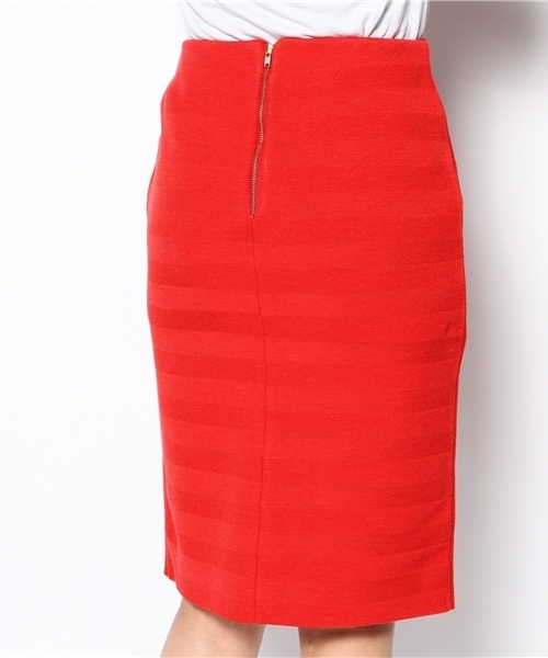 Ray BEAMS（レイビームス）の「□Ray BEAMS / ボーダー編 ニットタイトスカート（スカート・レディース・ブラック/レッド/その他1・0/1）」の7枚目の写真