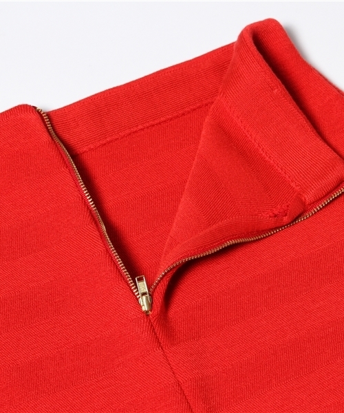 Ray BEAMS（レイビームス）の「□Ray BEAMS / ボーダー編 ニットタイトスカート（スカート・レディース・ブラック/レッド/その他1・0/1）」の9枚目の写真