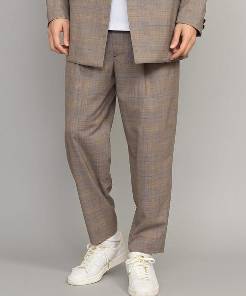 BEAUTY&YOUTH UNITED ARROWS（ビューティーアンドユースユナイテッドアローズ）の「BY TR チェック 1P ルーズパンツ（スラックス・メンズ・ダークブラウン・SMALL/MEDIUM/LARGE/X-LARGE）」の2枚目の写真