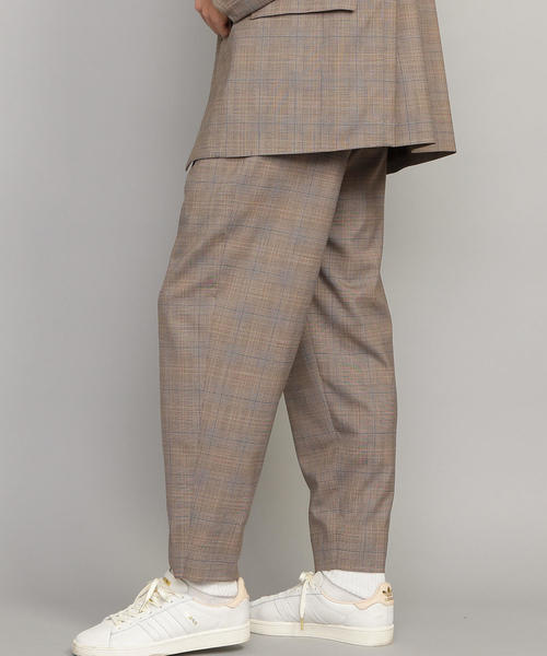 BEAUTY&YOUTH UNITED ARROWS（ビューティーアンドユースユナイテッドアローズ）の「BY TR チェック 1P ルーズパンツ（スラックス・メンズ・ダークブラウン・SMALL/MEDIUM/LARGE/X-LARGE）」の3枚目の写真