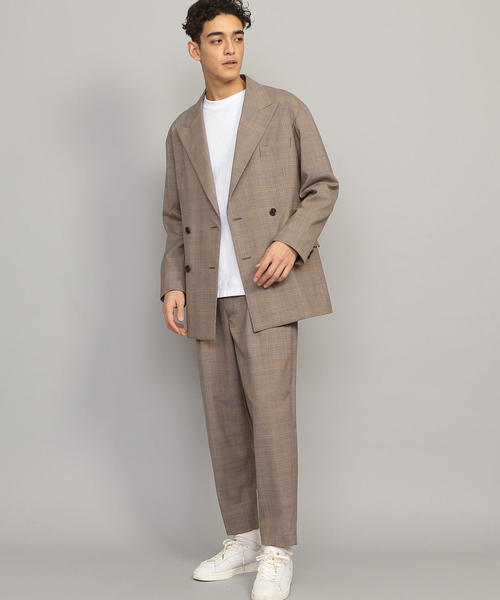 BEAUTY&YOUTH UNITED ARROWS（ビューティーアンドユースユナイテッドアローズ）の「BY TR チェック 1P ルーズパンツ（スラックス・メンズ・ダークブラウン・SMALL/MEDIUM/LARGE/X-LARGE）」の4枚目の写真