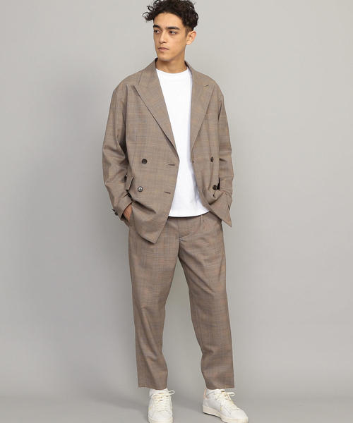 BEAUTY&YOUTH UNITED ARROWS（ビューティーアンドユースユナイテッドアローズ）の「BY TR チェック 1P ルーズパンツ（スラックス・メンズ・ダークブラウン・SMALL/MEDIUM/LARGE/X-LARGE）」の8枚目の写真