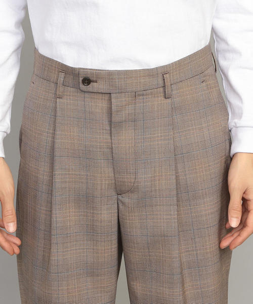 BEAUTY&YOUTH UNITED ARROWS（ビューティーアンドユースユナイテッドアローズ）の「BY TR チェック 1P ルーズパンツ（スラックス・メンズ・ダークブラウン・SMALL/MEDIUM/LARGE/X-LARGE）」の13枚目の写真