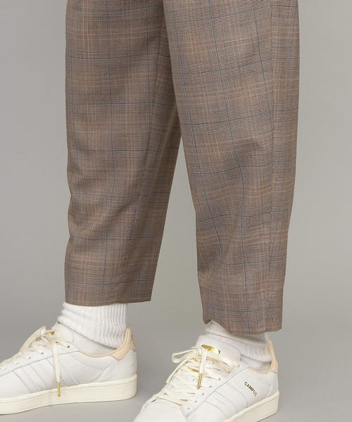 BEAUTY&YOUTH UNITED ARROWS（ビューティーアンドユースユナイテッドアローズ）の「BY TR チェック 1P ルーズパンツ（スラックス・メンズ・ダークブラウン・SMALL/MEDIUM/LARGE/X-LARGE）」の6枚目の写真