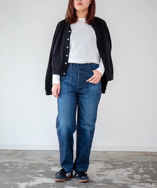 OMNIGOD womens / オムニゴッド] 10ozデニム PWイージーパンツ