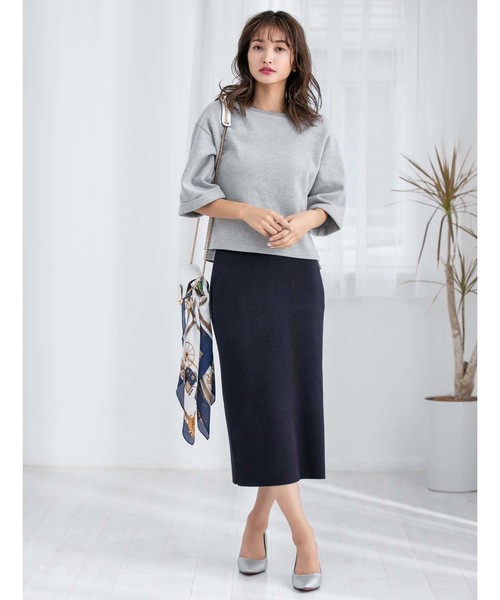 fifth(フィフス)の「カラースカートセットアップ(セットアップ・レディース・イエロー/オレンジ/ネイビー/グリーン・MEDIUM)」の3枚目の写真