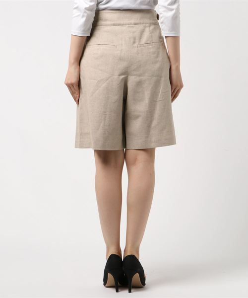 INTERPLANET(インタープラネット)の「フレンチリネンショートパンツ(その他パンツ・レディース・ベージュ/レンガ・SMALL/MEDIUM)」の4枚目の写真