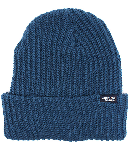 green label relaxing（グリーンレーベルリラクシング）の「GLR コットンニットワッチ（ハンチング/ベレー帽・キッズ・グレー/ピンク/ライム/コバルトブルー・フリー）」の4枚目の写真