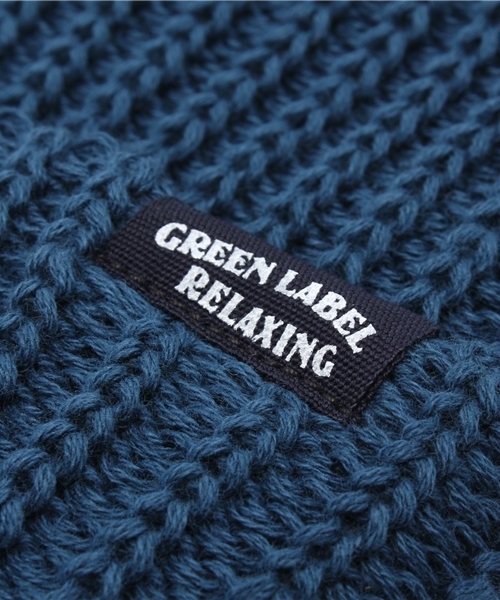 green label relaxing（グリーンレーベルリラクシング）の「GLR コットンニットワッチ（ハンチング/ベレー帽・キッズ・グレー/ピンク/ライム/コバルトブルー・フリー）」の7枚目の写真