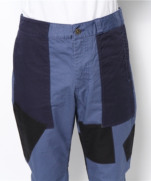 R.NEWBOLD（アールニューボールド）の「OLD&NEW/PATCHWORK CHINO TR/145000（その他パンツ・メンズ・ベージュ系その他/ブルー・LARGE/X-LARGE/MEDIUM/SMALL）」の11枚目の写真