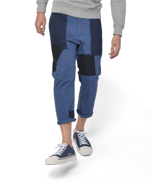 R.NEWBOLD（アールニューボールド）の「OLD&NEW/PATCHWORK CHINO TR/145000（その他パンツ・メンズ・ベージュ系その他/ブルー・LARGE/X-LARGE/MEDIUM/SMALL）」の16枚目の写真
