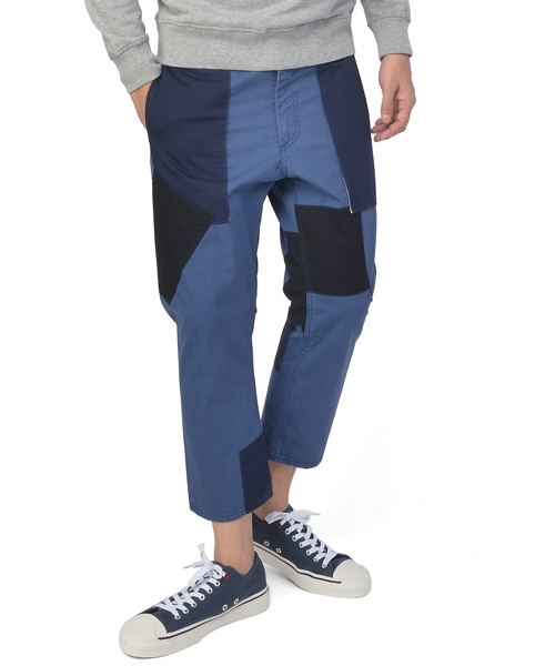 R.NEWBOLD（アールニューボールド）の「OLD&NEW/PATCHWORK CHINO TR/145000（その他パンツ・メンズ・ベージュ系その他/ブルー・LARGE/X-LARGE/MEDIUM/SMALL）」の6枚目の写真