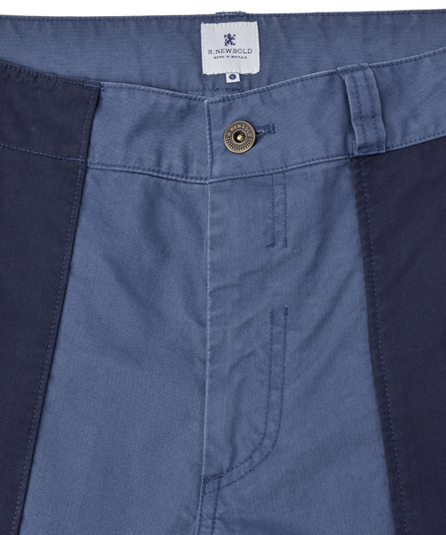 R.NEWBOLD（アールニューボールド）の「OLD&NEW/PATCHWORK CHINO TR/145000（その他パンツ・メンズ・ベージュ系その他/ブルー・LARGE/X-LARGE/MEDIUM/SMALL）」の5枚目の写真