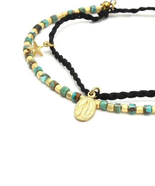 CUSTOM CULTURE（カスタムカルチャー）の「マリア＆クロス　ブレスレット（ブレスレット・メンズ・ブラック/ブルー/イエロー/ピンク/レッド/オレンジ・FREE）」の8枚目の写真