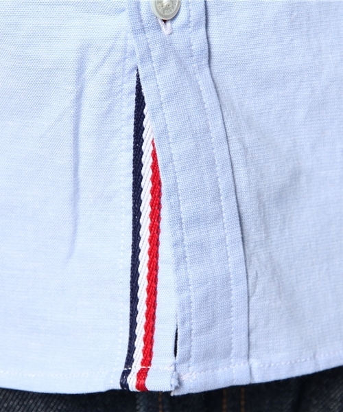 BEAMS（ビームス）の「○BEAMS / オックス×トリコテープ BD 半袖シャツ（シャツ/ブラウス・メンズ・ホワイト/サックスブルー/ネイビー・MEDIUM/LARGE/SMALL/X-LARGE）」の13枚目の写真