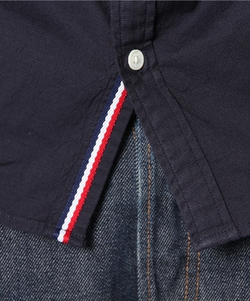 BEAMS（ビームス）の「○BEAMS / オックス×トリコテープ BD 半袖シャツ（シャツ/ブラウス・メンズ・ホワイト/サックスブルー/ネイビー・MEDIUM/LARGE/SMALL/X-LARGE）」の12枚目の写真