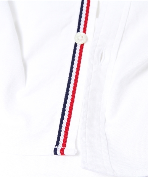 BEAMS（ビームス）の「○BEAMS / オックス×トリコテープ BD 半袖シャツ（シャツ/ブラウス・メンズ・ホワイト/サックスブルー/ネイビー・MEDIUM/LARGE/SMALL/X-LARGE）」の11枚目の写真
