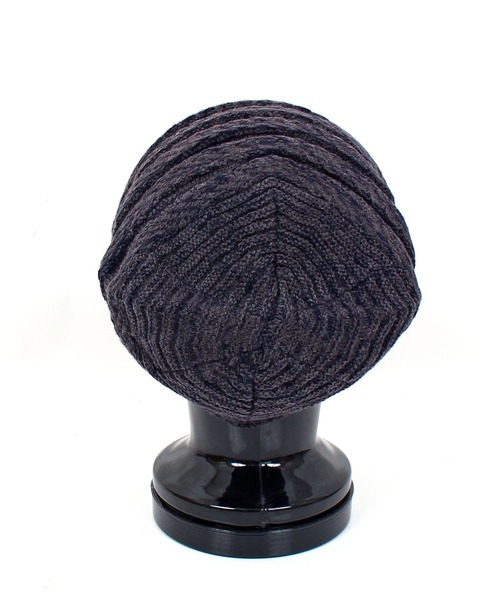 TopIsm（トップイズム）の「ユニセックス つば付き無地ニットキャップ（ニットキャップ/ビーニー・メンズ・ブラック/ネイビー/ブラック×ホワイト/チャコール/ライトベージュ/ワイン/ホワイト/杢グレー/チャコールグレー/グリーン・F）」の15枚目の写真