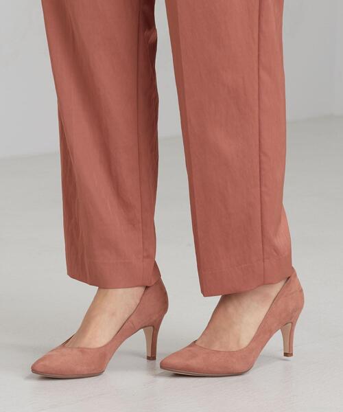 green label relaxing（グリーンレーベルリラクシング）の「FM サテン バレル パンツ（その他パンツ・レディース・パープル/ベージュ/オレンジ・36/38）」の4枚目の写真