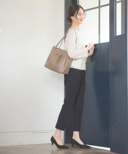 GLOBAL WORK（グローバルワーク）の「総レースブラウス/858238（シャツ/ブラウス・レディース・アイボリー/ネイビー・MEDIUM/LARGE）」の14枚目の写真