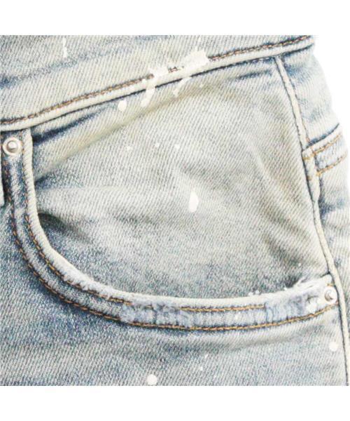 ブランド古着】アートパッチジーンズ スキニーデニムパンツ（デニム