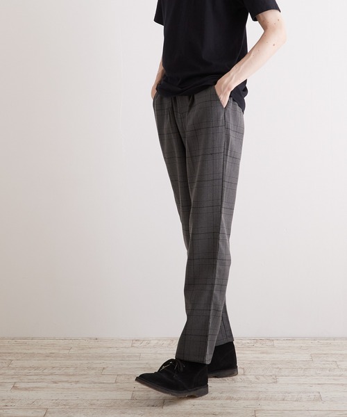 VIBGYOR（ヴィブジョー）の「【VIBGYOR BY AS】チェックトラウザーズ(RE)（スラックス・メンズ・ブラック/ブラウン/グレー・MEDIUM/LARGE/X-LARGE）」の4枚目の写真