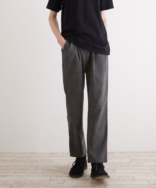 VIBGYOR（ヴィブジョー）の「【VIBGYOR BY AS】チェックトラウザーズ(RE)（スラックス・メンズ・ブラック/ブラウン/グレー・MEDIUM/LARGE/X-LARGE）」の5枚目の写真