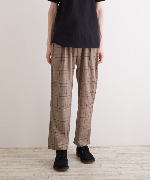 VIBGYOR（ヴィブジョー）の「【VIBGYOR BY AS】チェックトラウザーズ(RE)（スラックス・メンズ・ブラック/ブラウン/グレー・MEDIUM/LARGE/X-LARGE）」の12枚目の写真