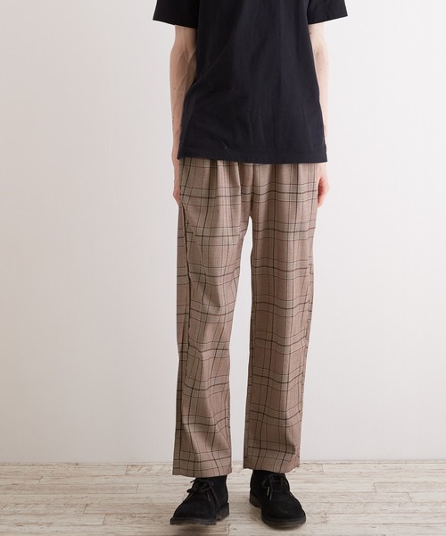 VIBGYOR（ヴィブジョー）の「【VIBGYOR BY AS】チェックトラウザーズ(RE)（スラックス・メンズ・ブラック/ブラウン/グレー・MEDIUM/LARGE/X-LARGE）」の14枚目の写真