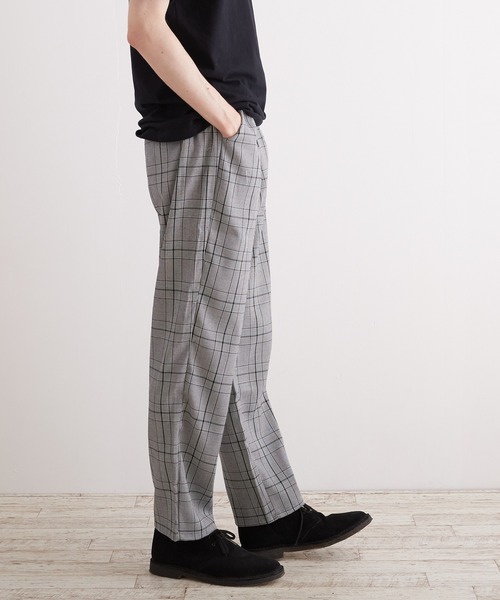 VIBGYOR（ヴィブジョー）の「【VIBGYOR BY AS】チェックトラウザーズ(RE)（スラックス・メンズ・ブラック/ブラウン/グレー・MEDIUM/LARGE/X-LARGE）」の16枚目の写真