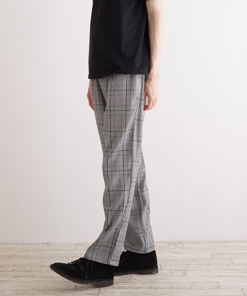 VIBGYOR（ヴィブジョー）の「【VIBGYOR BY AS】チェックトラウザーズ(RE)（スラックス・メンズ・ブラック/ブラウン/グレー・MEDIUM/LARGE/X-LARGE）」の19枚目の写真