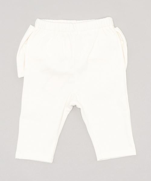 D.fesense（ディーフェセンス）の「【D.fesense /ディーフェセンス】デニムニットリボンパンツ（デニムパンツ・キッズ・ブラック/オフホワイト/インディゴブルー・80ｃｍ/90cm/110cm/100cm）」の2枚目の写真