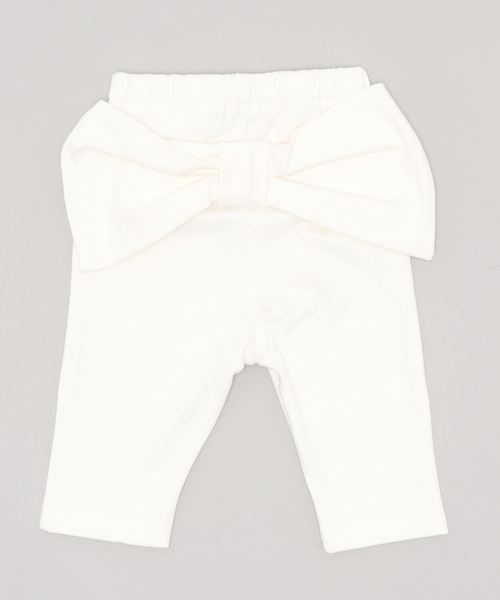 D.fesense（ディーフェセンス）の「【D.fesense /ディーフェセンス】デニムニットリボンパンツ（デニムパンツ・キッズ・ブラック/オフホワイト/インディゴブルー・80ｃｍ/90cm/110cm/100cm）」の5枚目の写真