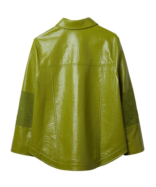 Little sunny bite(リトルサニーバイト)の「Synthetic leather jacket(その他アウター・レディース・ホワイト/グリーン/パープル/ブラック・SMALL/MEDIUM)」の7枚目の写真
