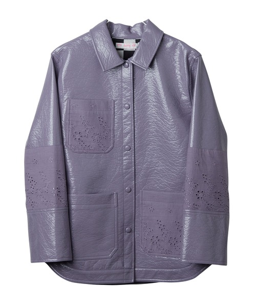 Little sunny bite(リトルサニーバイト)の「Synthetic leather jacket(その他アウター・レディース・ホワイト/グリーン/パープル/ブラック・SMALL/MEDIUM)」の9枚目の写真