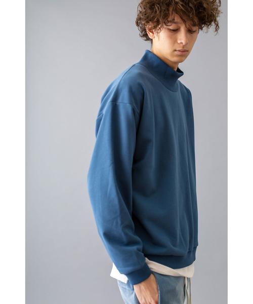 MONKEY TIME（モンキータイム）の「＜monkey time＞ FRCH/TRY HI NECK/ハイネックスウェット（スウェット・メンズ・ブラック/ホワイト/コバルトブルー・XL/L/S/M）」の8枚目の写真