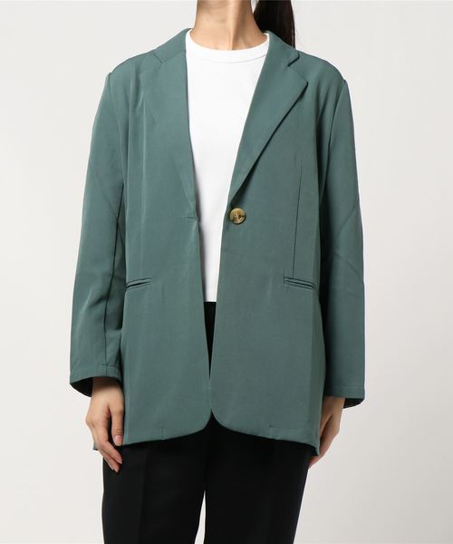 【美品】KOON ジャージ素材テーラードジャケット テーラードジャケット AJ0263－8 ネイビー| 作業服・作業