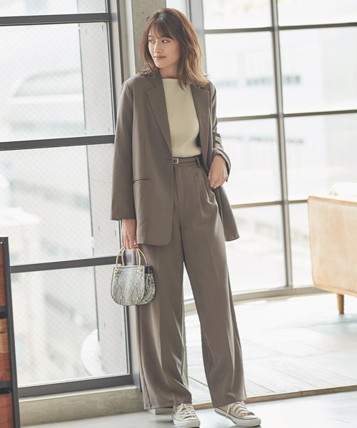 とろみ素材テーラードジャケット（テーラードジャケット）｜KOBE