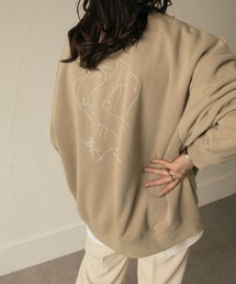 Chillfar | 裏起毛アソートプリントビッグシルエットトレーナー/オーバーサイズスウェット(スウェット)