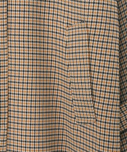 coen（コーエン）の「チェック柄ステンカラーコート#（ステンカラーコート・レディース・ベージュ/ブラウン・FREE）」の21枚目の写真