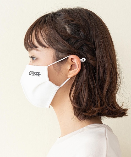 OUTDOOR PRODUCTS（アウトドアプロダクツ）の「【OUTDOOR PRODUCTS】立体ロゴマウスカバー　撥水素材　　伸縮性素材　消臭効果　耳紐アジャスター付　ノーズワイヤー入り　　男女兼用　マスク ブランドロゴ（マスク・メンズ・ベージュ/ネイビー/グレー/ブラック/ホワイト・FREE）」の8枚目の写真