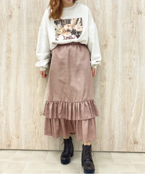 apres jour（アプレジュール）の「クルーネックスウェット【ZOZOTOWN限定アイテム】【10AP】（スウェット・レディース・ダークブラウン/アイボリー/ライトピンク/ライトベージュ・X-LARGE/フリー）」の8枚目の写真