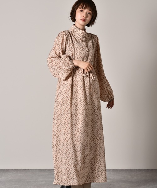 Retro Girl レトロガール の スタンドネックパイピングワンピース ワンピース Wear